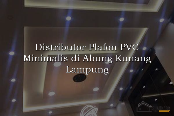 Distributor Plafon PVC Minimalis di Abung Kunang Lampung