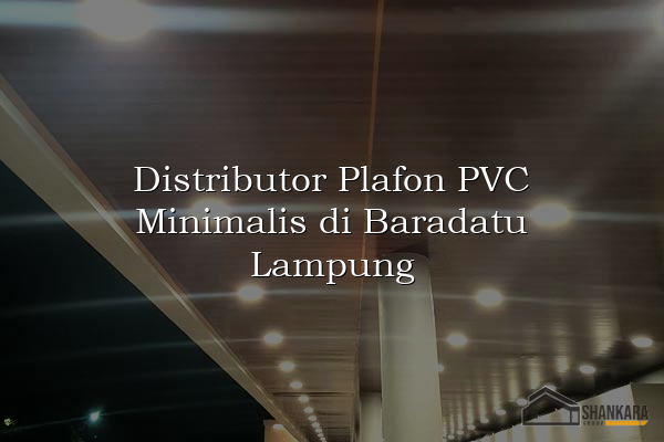 Distributor Plafon PVC Minimalis di Baradatu Lampung