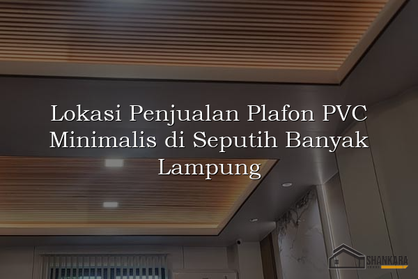 Lokasi Penjualan Plafon PVC Minimalis di Seputih Banyak Lampung