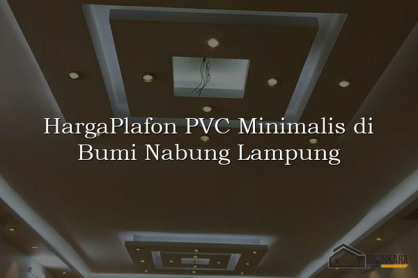 HargaPlafon PVC Minimalis di Bumi Nabung Lampung
