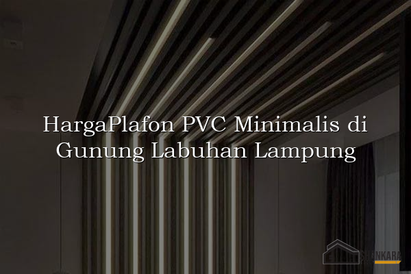 HargaPlafon PVC Minimalis di Gunung Labuhan Lampung