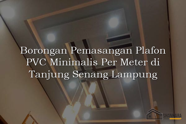 Borongan Pemasangan Plafon PVC Minimalis Per Meter di Tanjung Senang Lampung