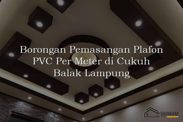 Borongan Pemasangan Plafon PVC Per Meter di Cukuh Balak Lampung
