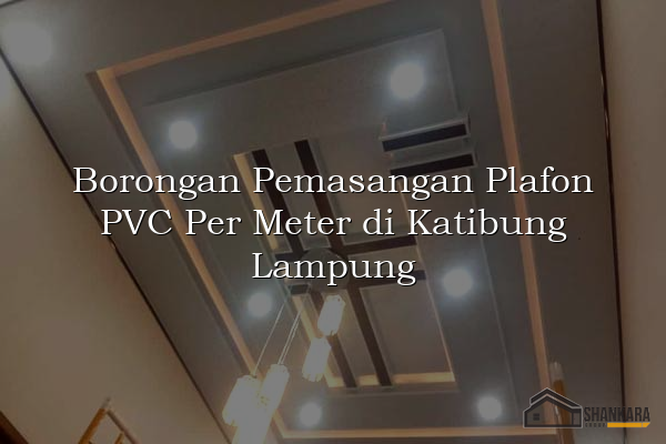 Borongan Pemasangan Plafon PVC Per Meter di Katibung Lampung