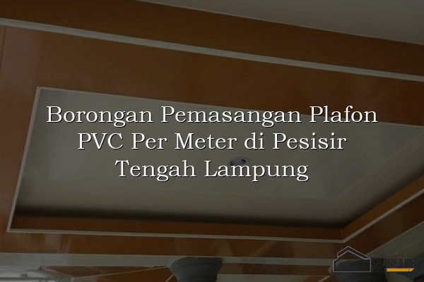 Borongan Pemasangan Plafon PVC Per Meter di Pesisir Tengah Lampung