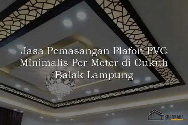 Jasa Pemasangan Plafon PVC Minimalis Per Meter di Cukuh Balak Lampung