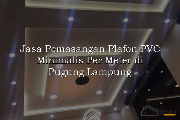 Jasa Pemasangan Plafon PVC Minimalis Per Meter di Pugung Lampung