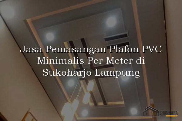 Jasa Pemasangan Plafon PVC Minimalis Per Meter di Sukoharjo Lampung