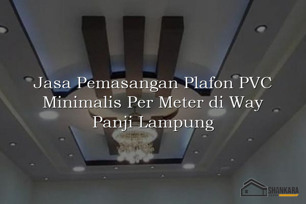 Jasa Pemasangan Plafon PVC Minimalis Per Meter di Way Panji Lampung