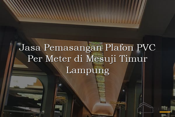 Jasa Pemasangan Plafon PVC Per Meter di Mesuji Timur Lampung