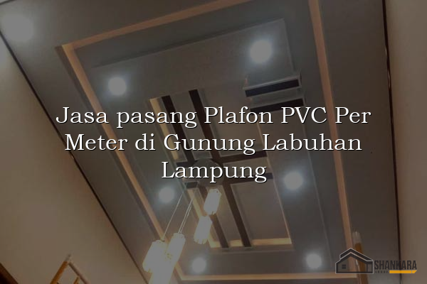 Jasa pasang Plafon PVC Per Meter di Gunung Labuhan Lampung