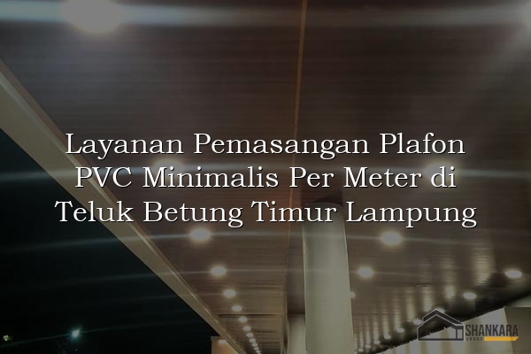 Layanan Pemasangan Plafon PVC Minimalis Per Meter di Teluk Betung Timur Lampung