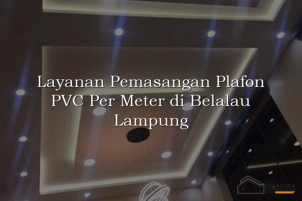 Layanan Pemasangan Plafon PVC Per Meter di Belalau Lampung