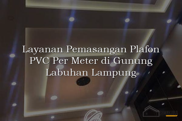 Layanan Pemasangan Plafon PVC Per Meter di Gunung Labuhan Lampung