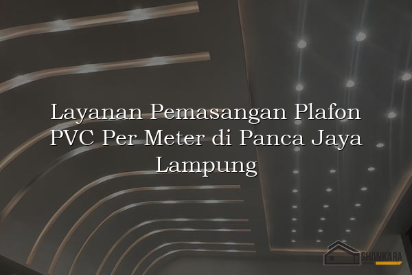 Layanan Pemasangan Plafon PVC Per Meter di Panca Jaya Lampung