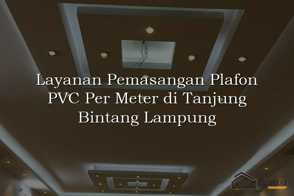 Layanan Pemasangan Plafon PVC Per Meter di Tanjung Bintang Lampung