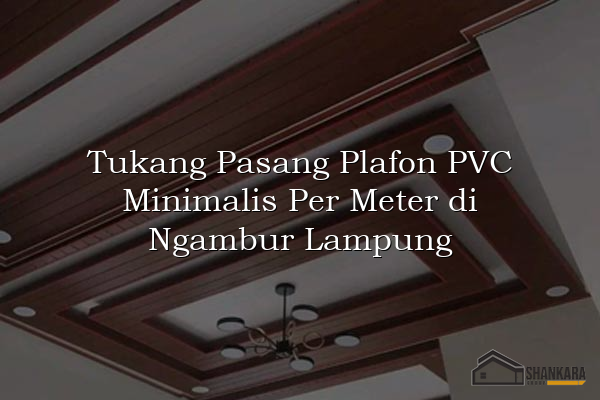 Tukang Pasang Plafon PVC Minimalis Per Meter di Ngambur Lampung
