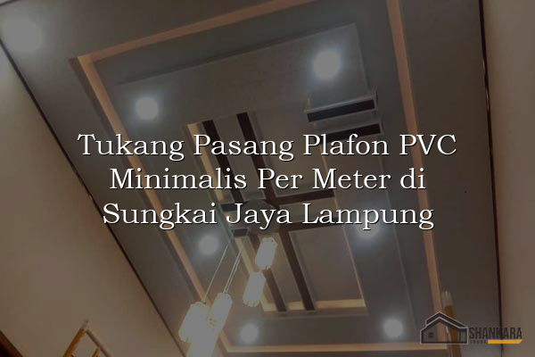 Tukang Pasang Plafon PVC Minimalis Per Meter di Sungkai Jaya Lampung