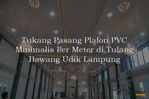 Tukang Pasang Plafon PVC Minimalis Per Meter di Tulang Bawang Udik Lampung