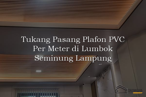 Tukang Pasang Plafon PVC Per Meter di Lumbok Seminung Lampung