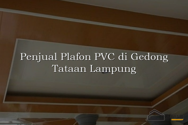 Penjual Plafon PVC di Gedong Tataan Lampung