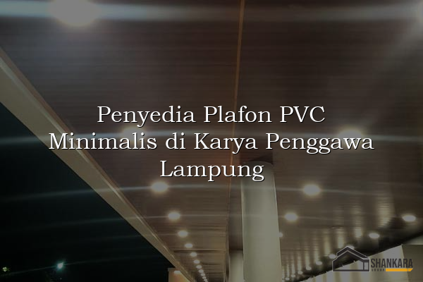 Penyedia Plafon PVC Minimalis di Karya Penggawa Lampung
