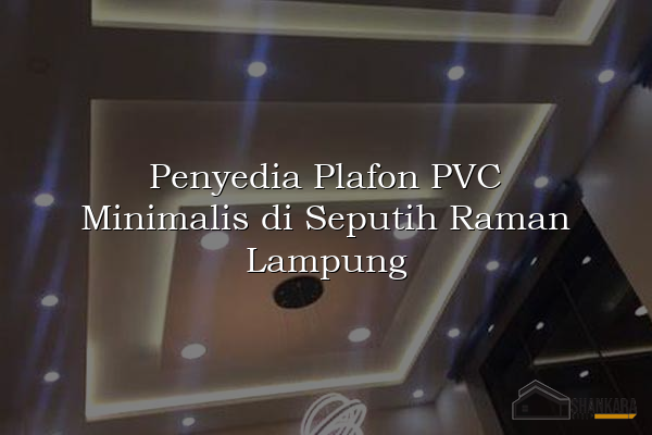 Penyedia Plafon PVC Minimalis di Seputih Raman Lampung