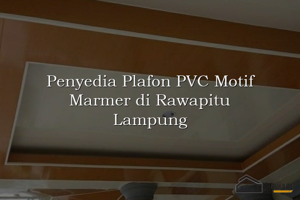 Penyedia Plafon PVC Motif Marmer di Rawapitu Lampung