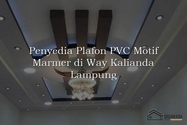 Penyedia Plafon PVC Motif Marmer di Way Kalianda Lampung